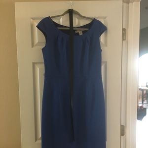 Lovely royal blue sheath dress w/ cap sleeves